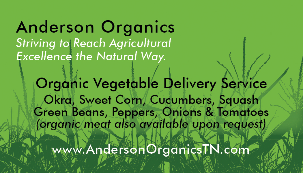 Anderson Organics Business Card - Back