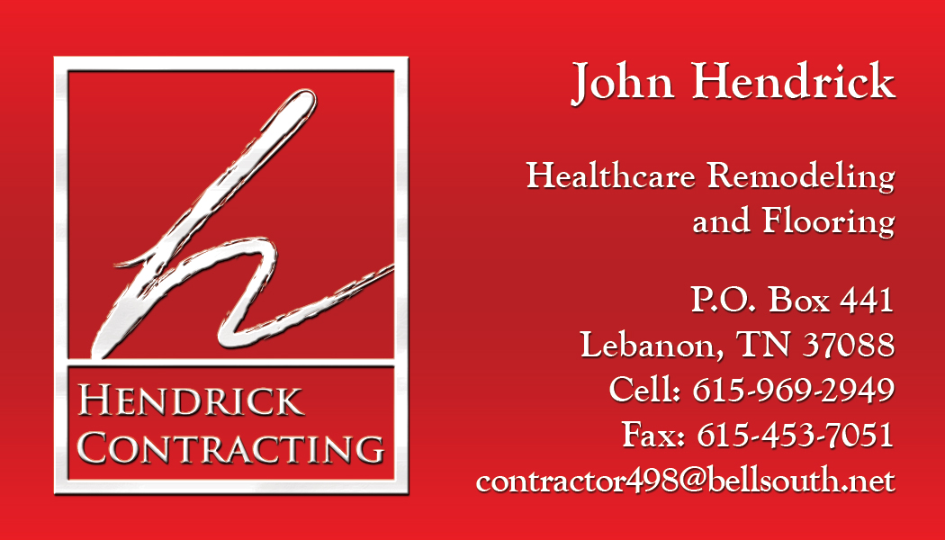Hendrick Contracting Business Card
