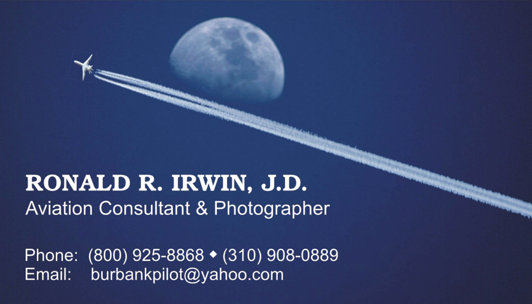 Ron Irwin Business Card