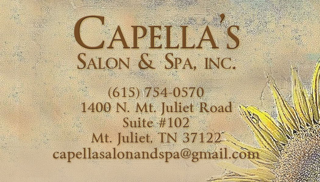 Capella's Salon & Spa Business Card