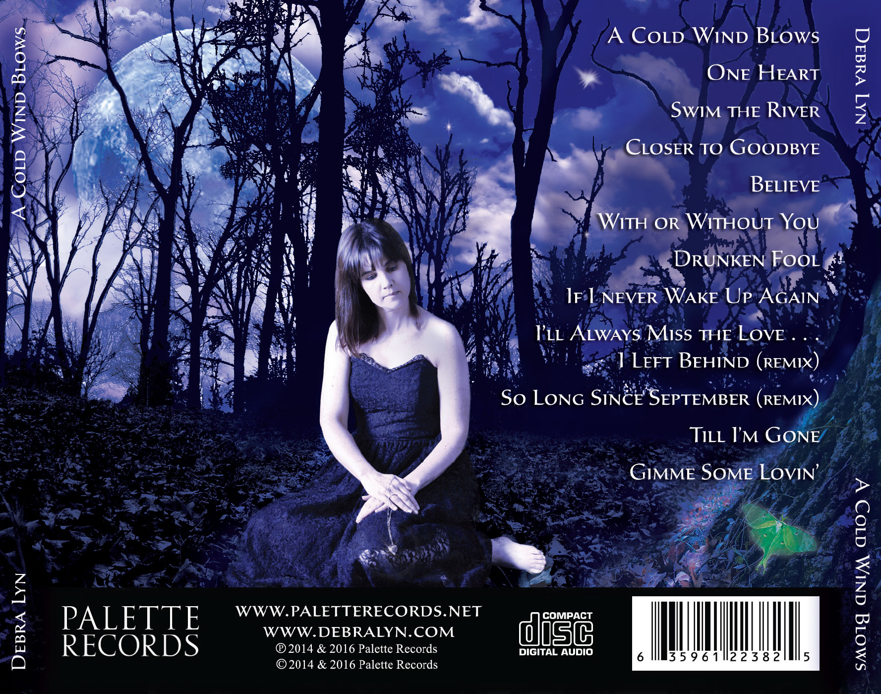 Debra Lyn-A Cold Wind Blows - Traycard - Nashville-Mt. Juliet CD Design